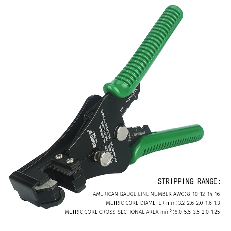 0.5 1.2 2.0 Mm AWG24 16 12 Wire Striper Cutter Crimper Pliers