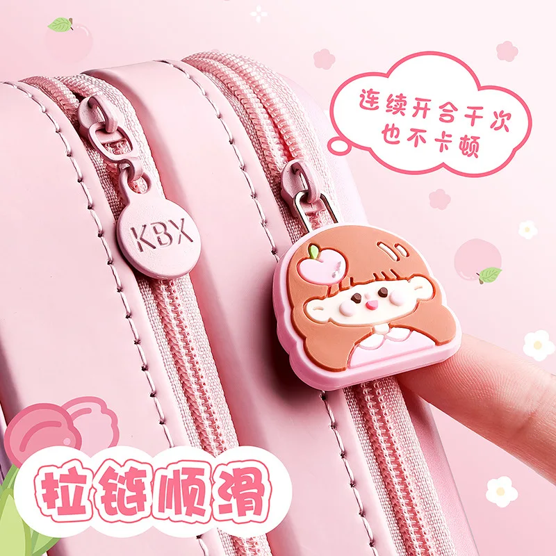 Astuccio Trasparente Impermeabile In PVC, Rosa, Per Cancelleria E Trucchi, Scuola E Viaggio - 4