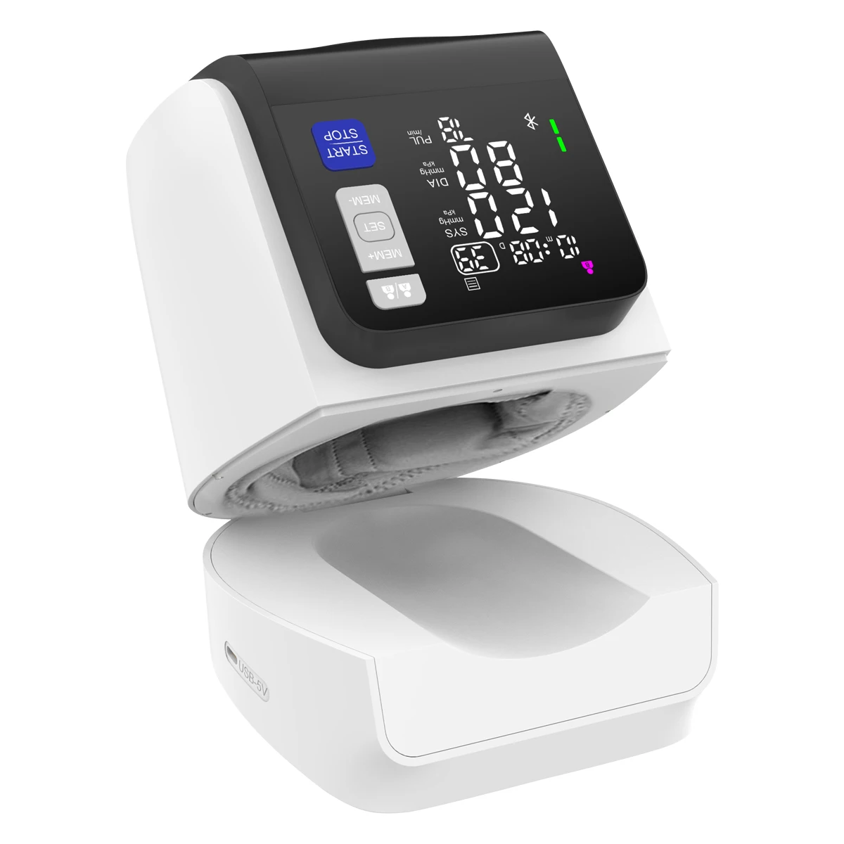 Factory Price LED Automatic Smart Sphygmomanometer Digital Arm BP Monitor Arm Barrel Type Electronic Blood Pressure Bp Machine
