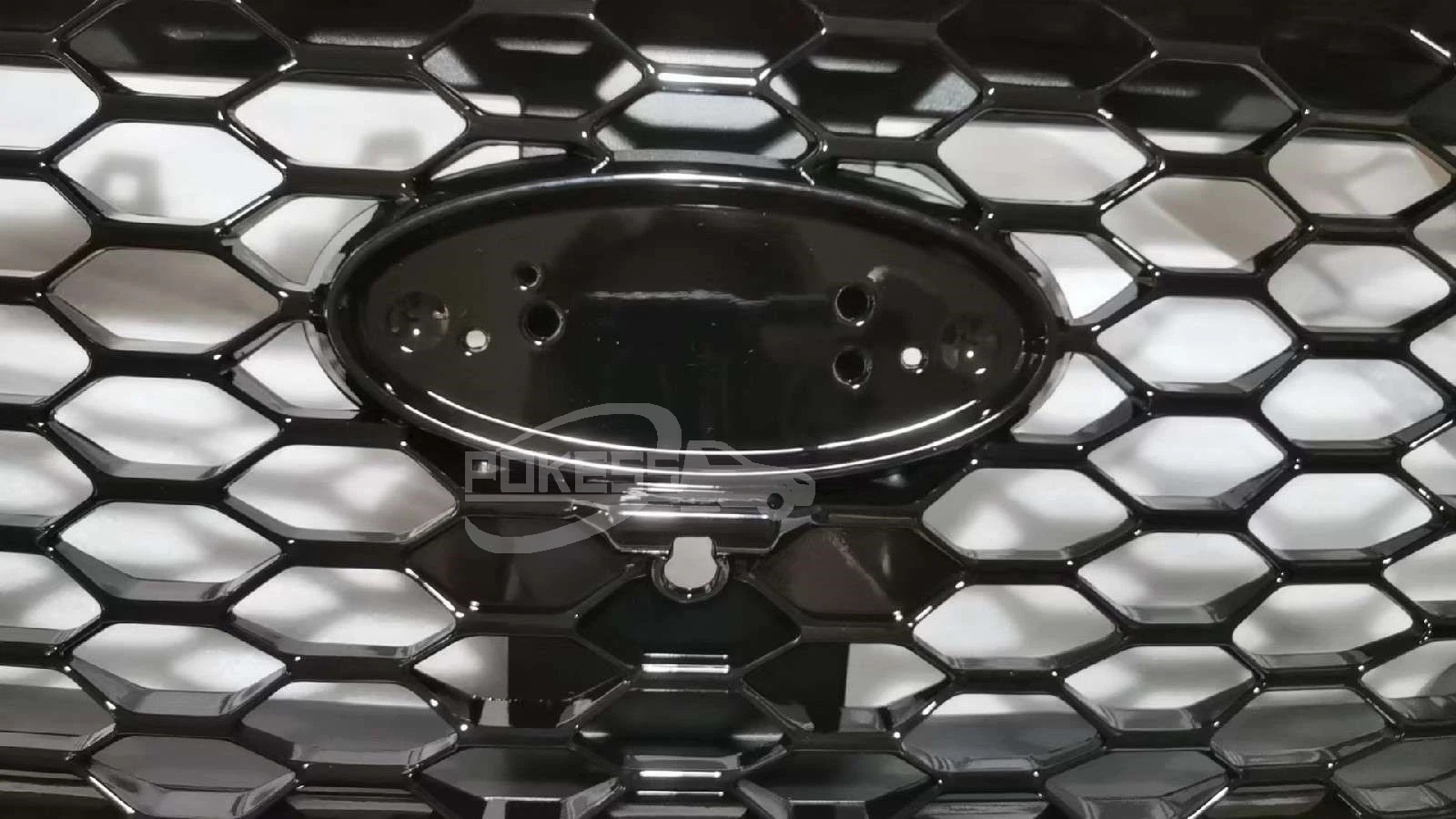 Factory Outlet High Quality Car Grille Sports Black With Camera Hole O... — 4
