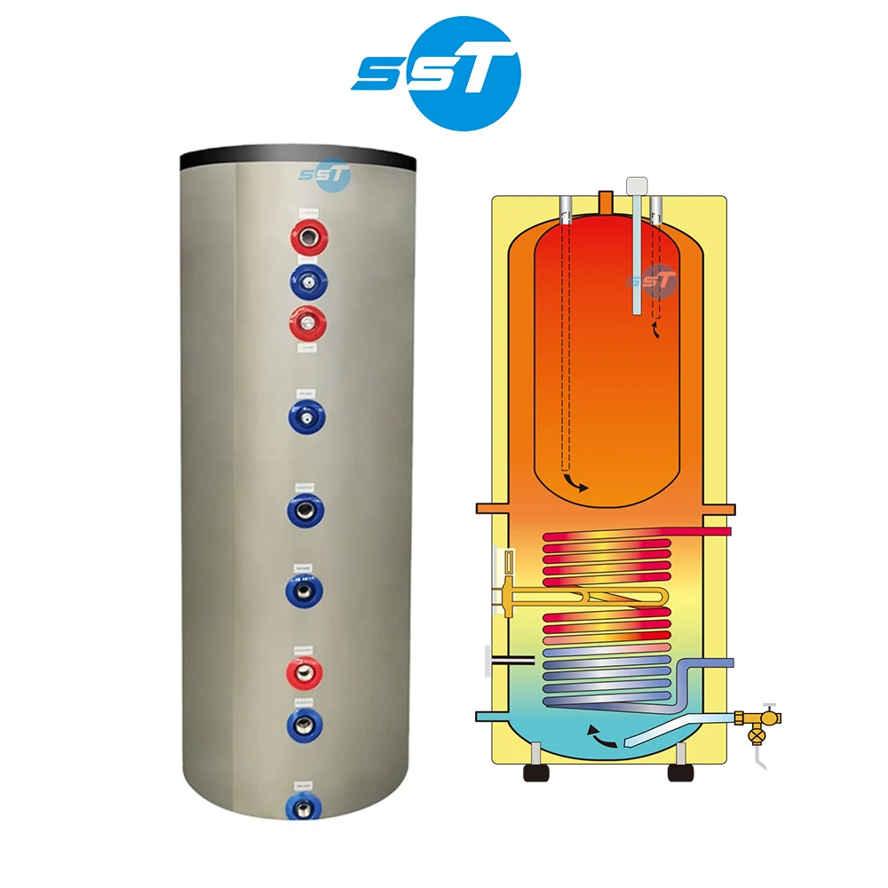 Heat Pump Air Source 500l Hot Water Storage Buffer Tank