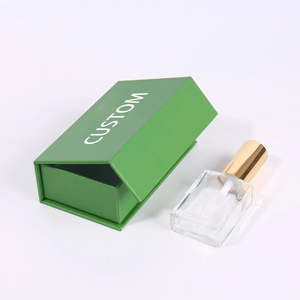 product premium green magnetic perfume box custom logo sponge insert cosmetic gift packaging rigid cardboard box custom-4
