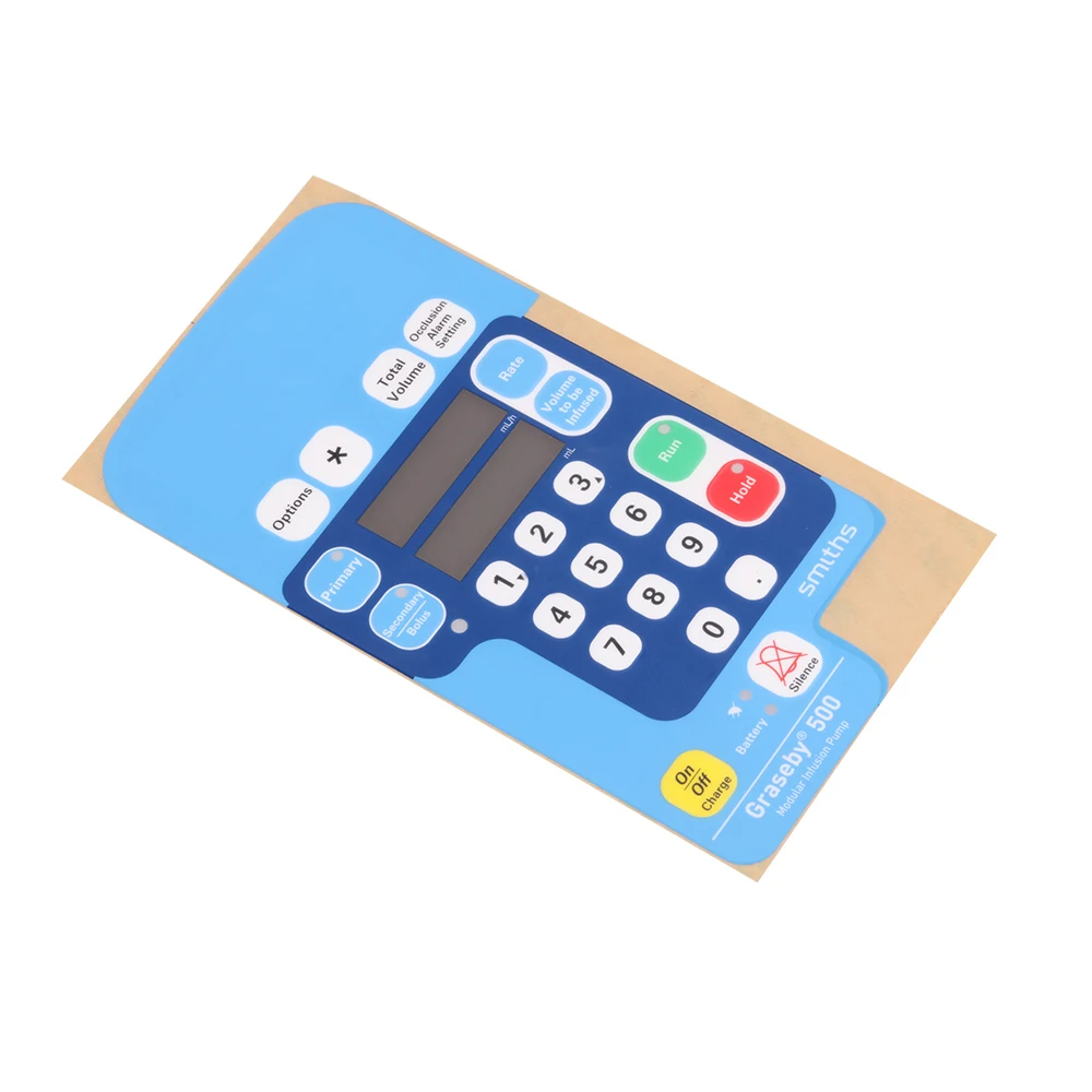 Reverse Printing Velvet Polycarbonate Film Label Control Front Panel Sticker Membrane Graphic Overlay