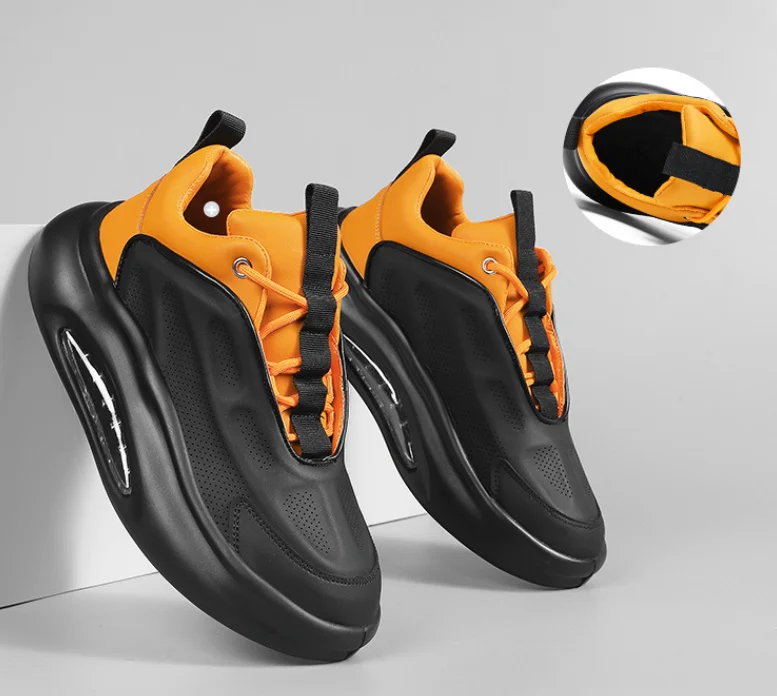 Men's Shoes 2024 New Summer Breathable Versatile Thick Sole Elevated Sports Shoes Casual Footwear