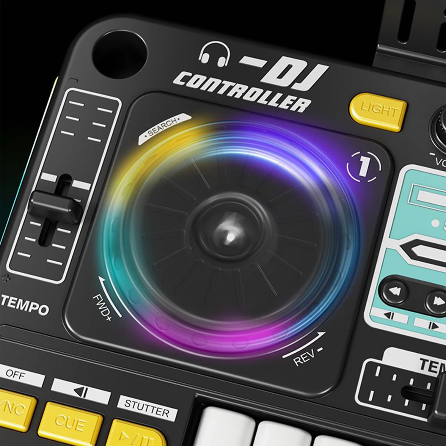 New DJ Mixer Toy Musical Instruments Toys DJ Toys Set for Kids with 12 Tracks and 3 Music Styles