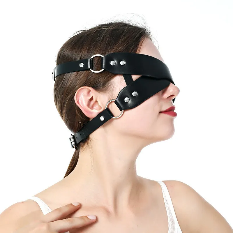 Free Custom Box - Bondage Eye Mask Satin Sexy Cover Sleep Band Soft Tie Blindfold Erotic Slave Restraint Belt Sex Games