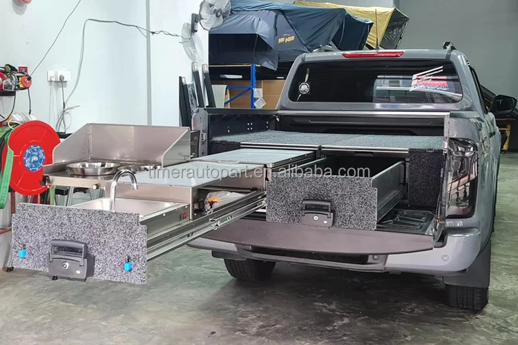 Overland Camping Car Compact Drawer System 4X4 Drawers Slide Out ...