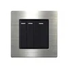 Stainless Steel 3-Gang Switch