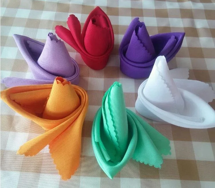 Недорогая Свадебная многоразовая скатерть из полиэстера для ресторана