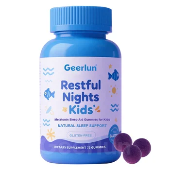 OEM Natural Melatonin Sleep Aid Gummies for Kids Chamomile Lavender Extract Sleep Supplements