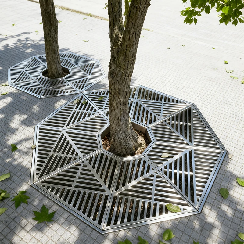 Circular rainwater grate