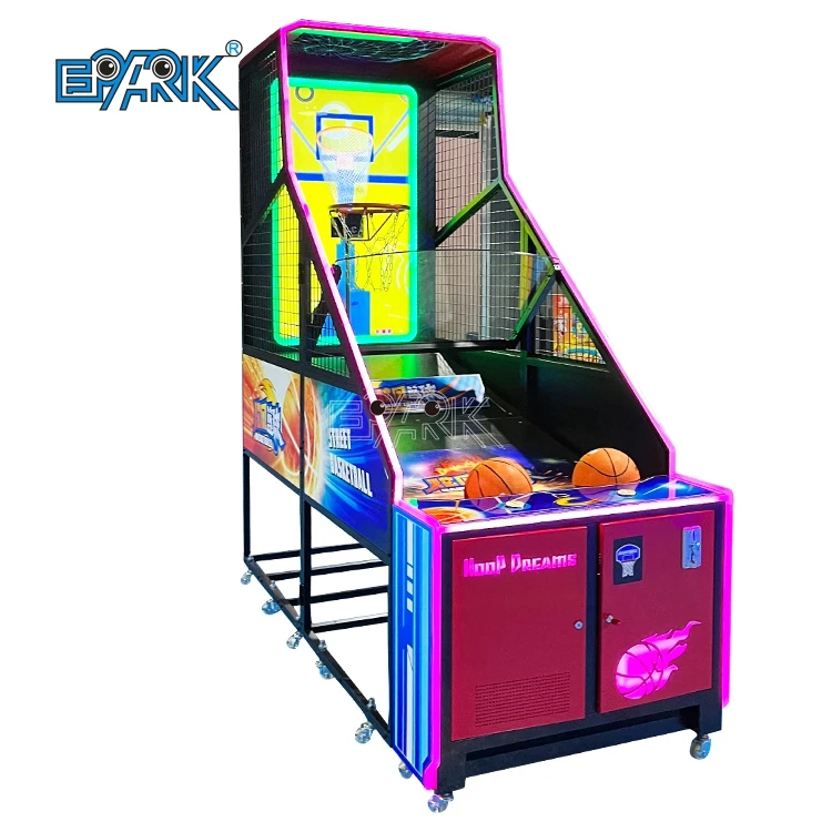 コイン式ストリートバスケットボールアーケードゲーム機インチモニター 