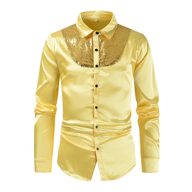 Custom Men's Sequin Dress Shirts - Perfect for Formal Events