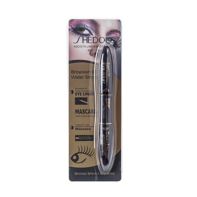 2in1 mascara & eyeliner double ended Waterproof Eye liner liquid Long Lasting Eyeliner and Mascara