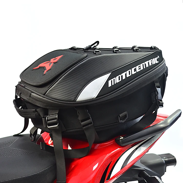 MOTOCENTRIC Factory Fashion New Design Motorcycle Side Helmet Riding Travel  Tail Saddle Bags