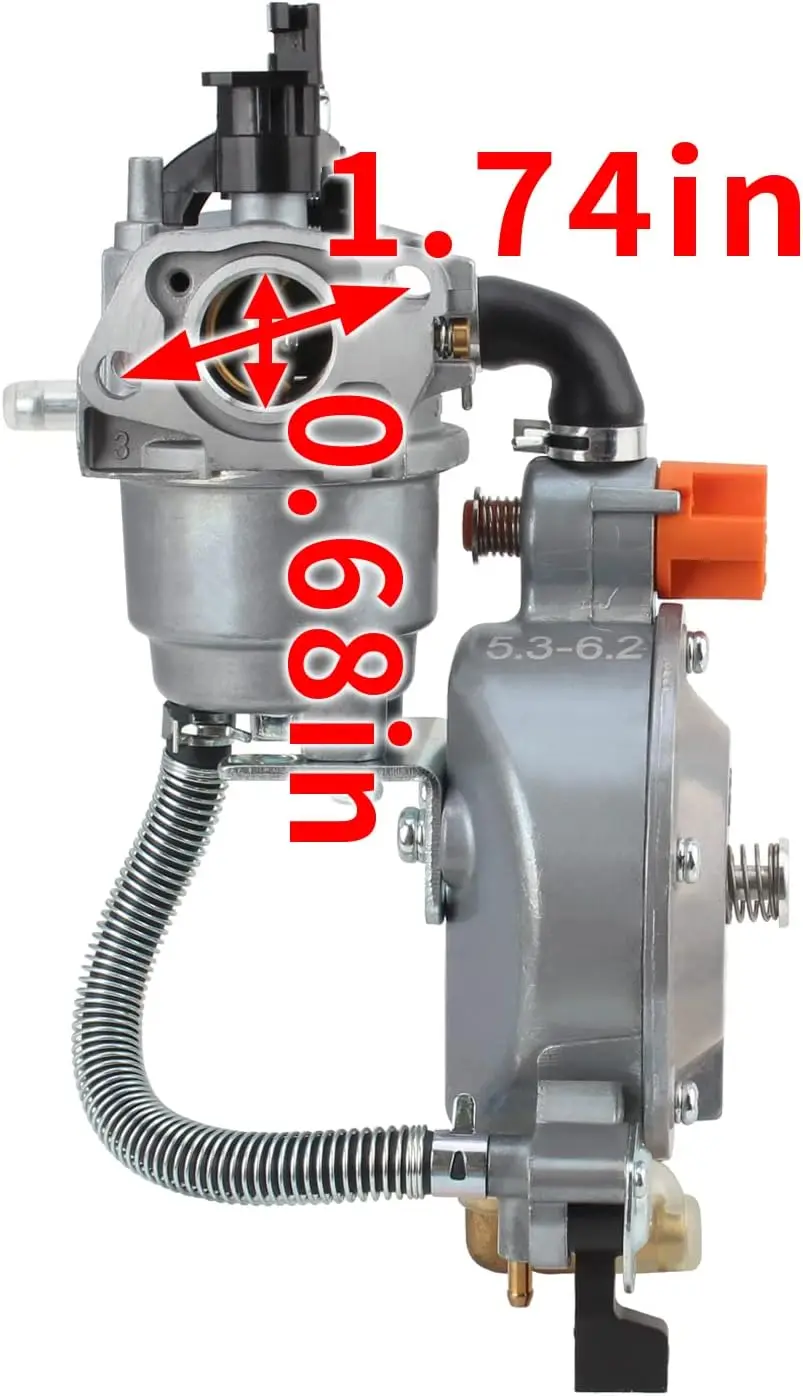 Carburetor Dual Fuel Conversion Kit for Honda GX160 GX200 168F 170F 2KW-2.8KW Generator Engine LPG Gasoline Carb Assembly