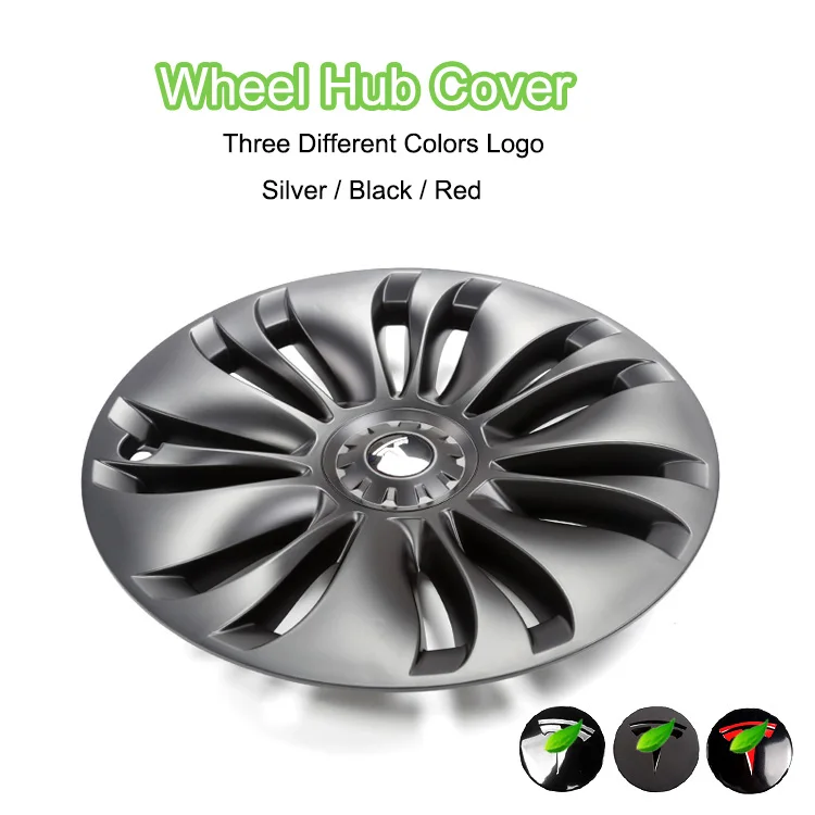 CREEASE 4 Sets Wheel Cap Hub Cover 19 Inch Automobile Hubcap Wheel Cover for Tesla Model Y