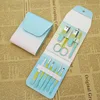 Folding bag colorful green yellow 10-piece set