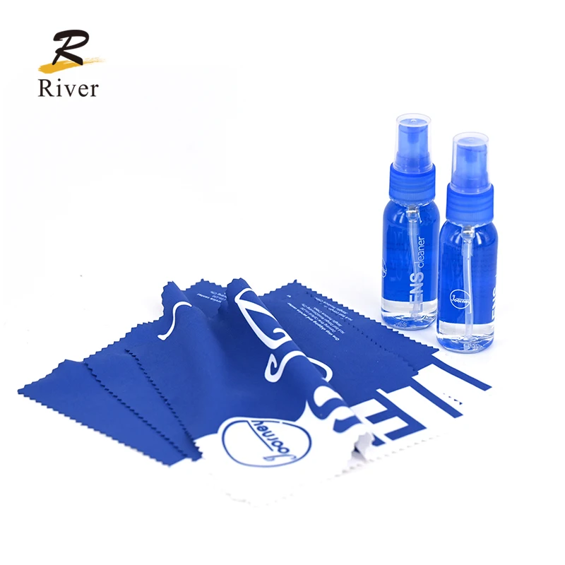 Custom Logo Hard Glasses Case - Cleaning Set Included