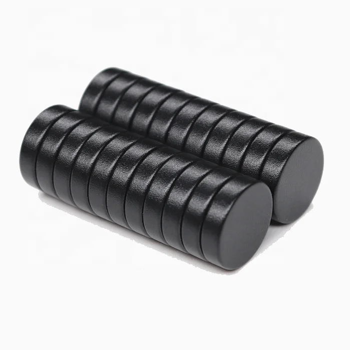 Waterproof Black Rubber Coated N52 Neodymium Magnets