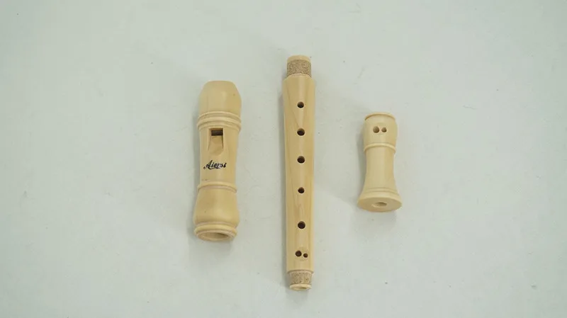 Aiersi Brand 3 Pieces Blockflute German or Baroque Finger Maple Wooden 8 Holes Recorder aperçu 4