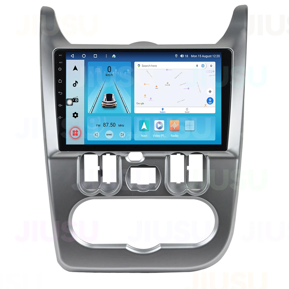 Android 12 Car Radio GPS Navigation DVD Player Stereo Multimedia Audio System for Renault Logan Sandero Dacia Duster 2009-2015