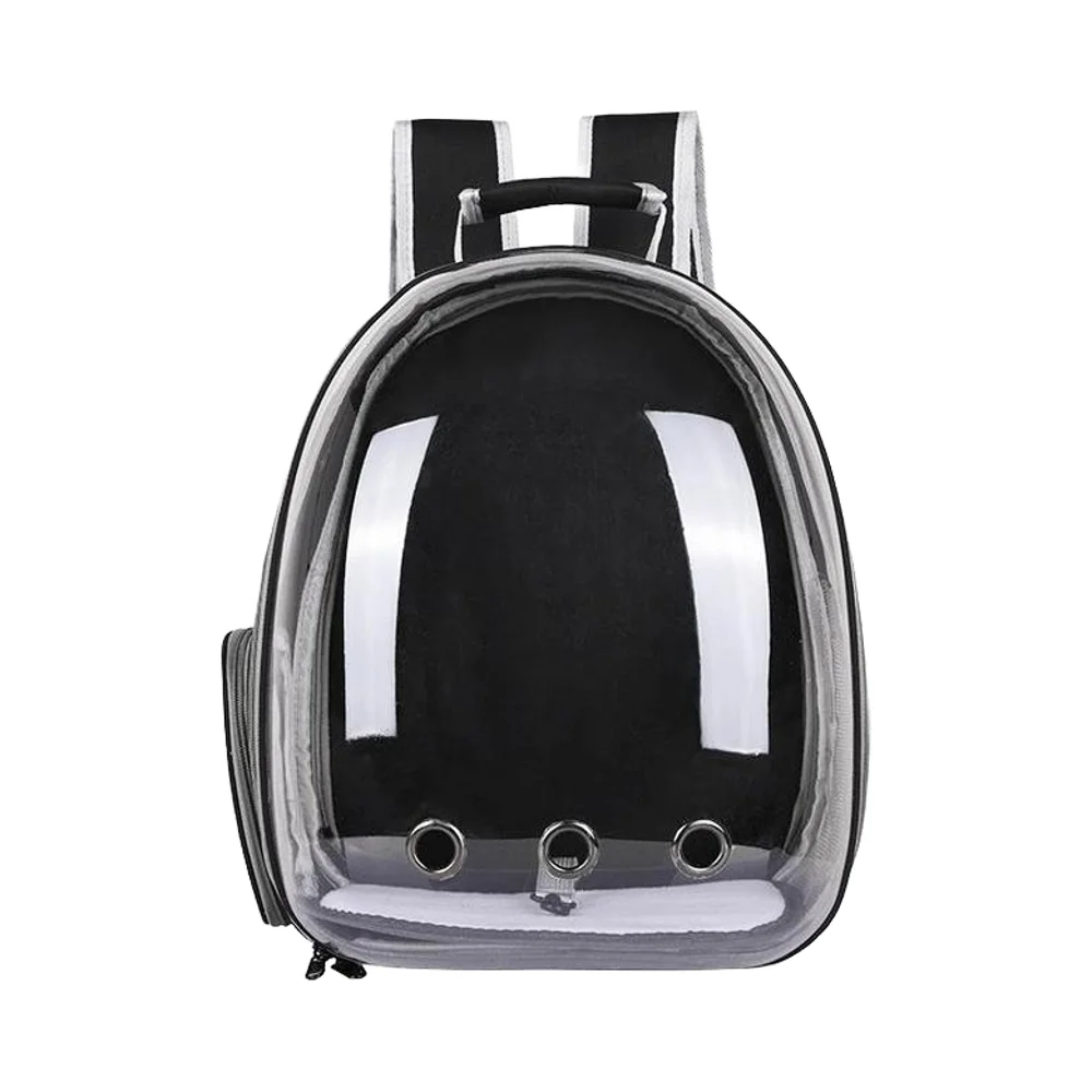 Cat Backpack Solid Space Capsule Pattern Zipper Closure Pet Carrier Portable Outgoing Small Size Animal Pattern Pets Carring Bag