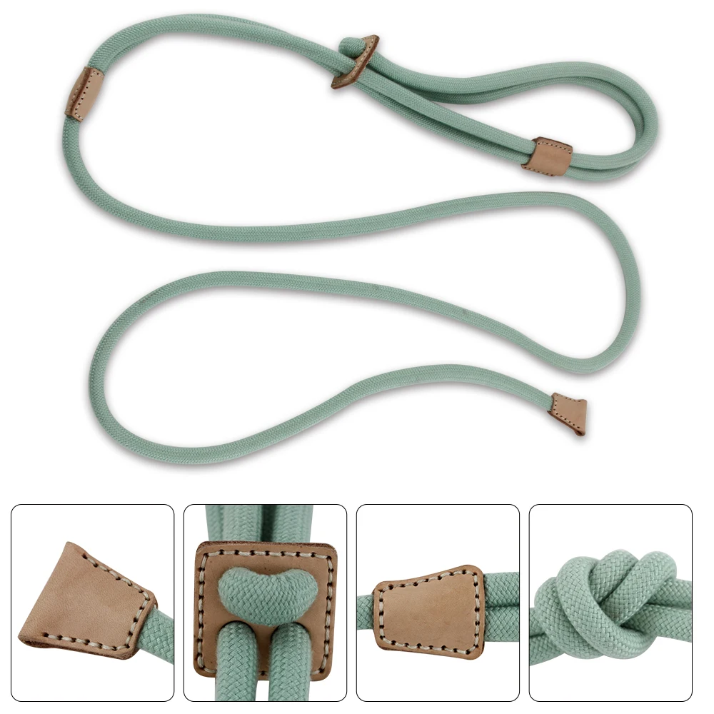 Нейлоновый Поводок для дрессировки собак надежная Прочная шлейка кожаный нескользящий