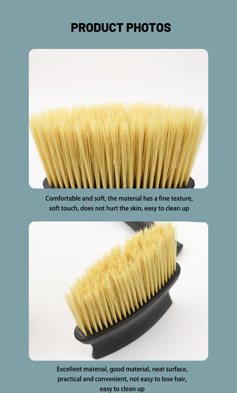Professional Neck Face Brush Salon Hair Cleaning Sweeping Brush Hairdressing Beauty Salon