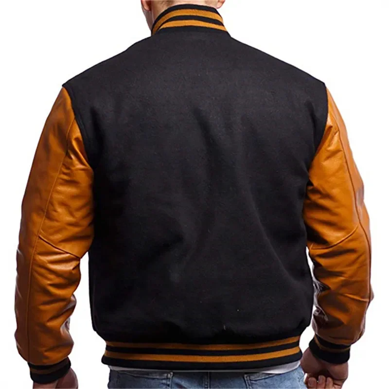 Men's Baseball Jacket Long Sleeve Windbreaker For Men_voghion.com