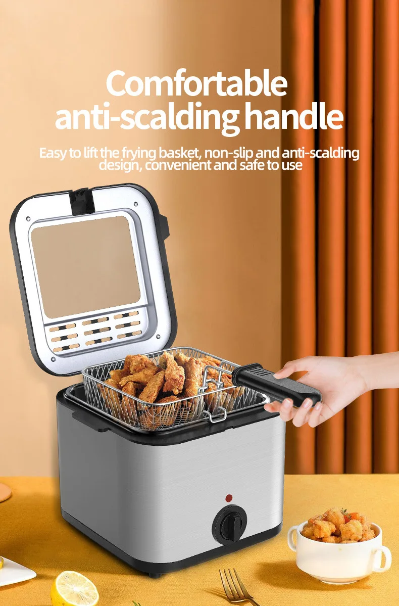 Small Fryer For Home Use / Simple Frying Food Quick And Easy / Electric