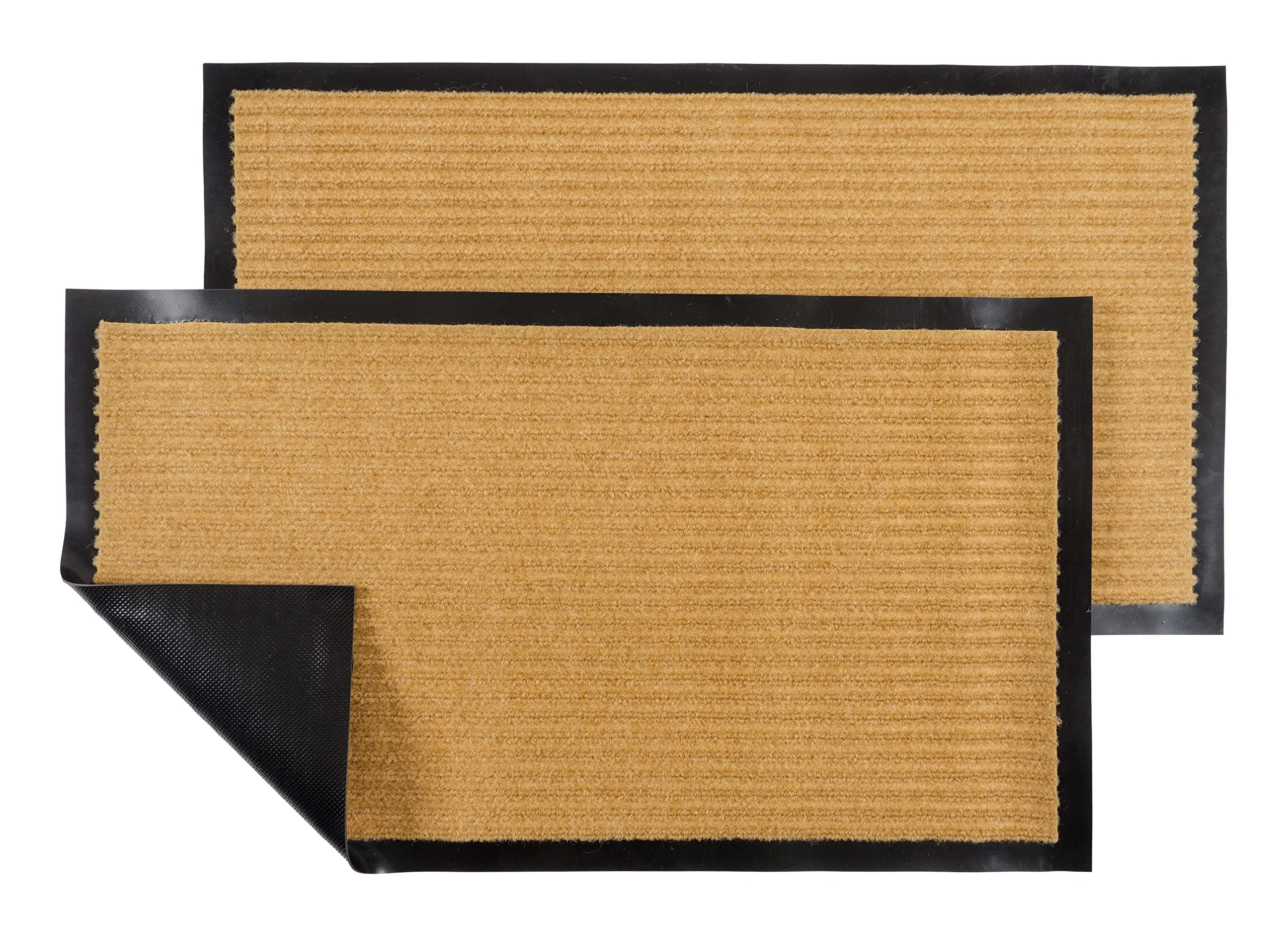 Carpet PVC Bottoml Door Mat Non-slip Water Absorption Double Stripe Entrance Mat supplier