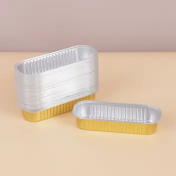 Laixin Customized Color Baking Dessert Mold Aluminum Foil Container Food-grade Disposable Aluminum Foil Cake Baking Tray