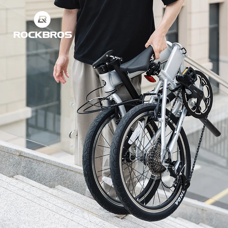 ROCKBROS 折りたたみ自転車 20インチ 8速シフト 男性女性通勤用