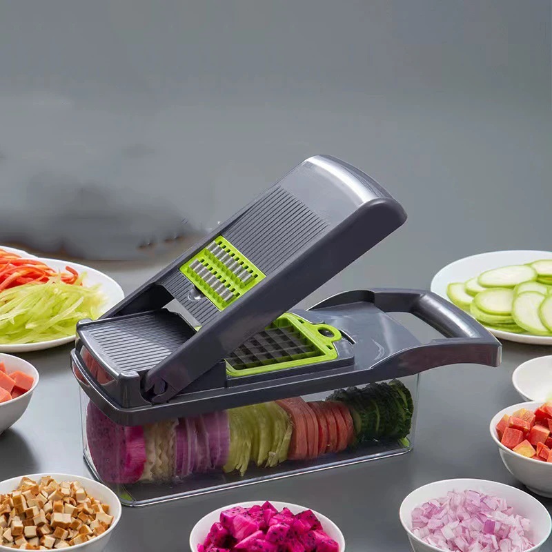 Multifunctional Vegetable Cutter Set Potato Slicing Drain Basket