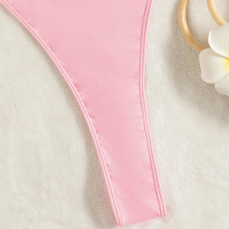Mono String Women’s Backless One Piece Thong Swimwear - Sexy High Cut Monokini for ...