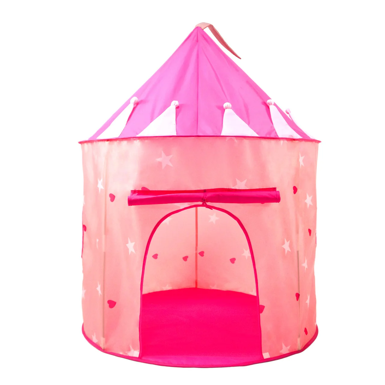 Stars Grow in Dark Princess Castle Kids Playhouse Tent Pop Up Kids Play Tent Foldable Pop Up  For Indoor and Outdoor Use
