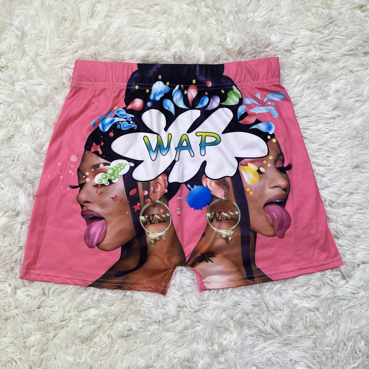 Candy Snack Word Booty Shorts - Sm,M,L, XL