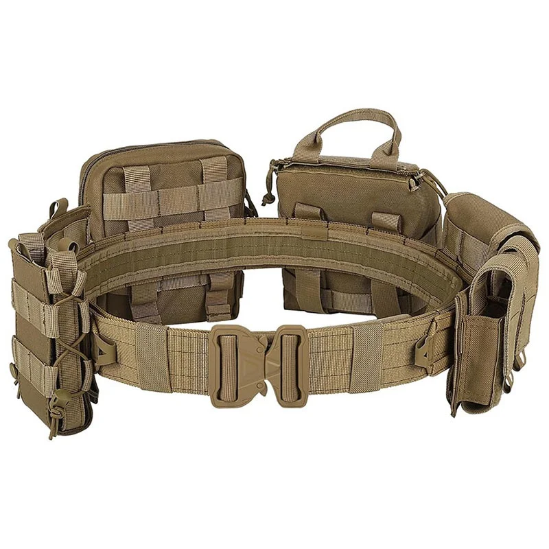 Adjustable Strap Security Duty Equipment High Density Material Tactical Belt Multifunctional Quick-release Buckle Duty Belt