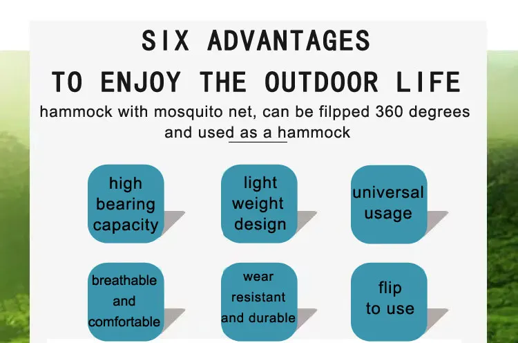 durable outdoor adult hammock portable folding hammock with stand