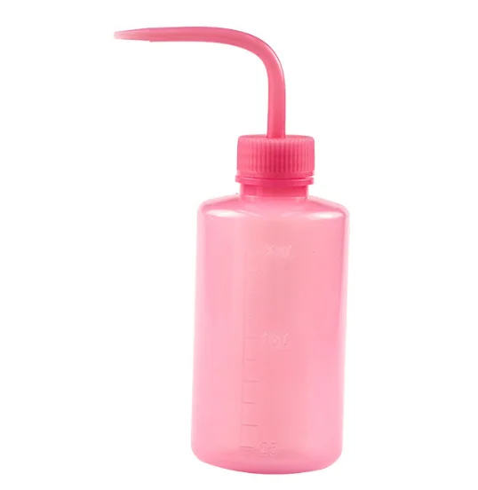 250ml 500ml 1000ml Plastic Squeeze Bottle Curved Mouth Bottle Washing