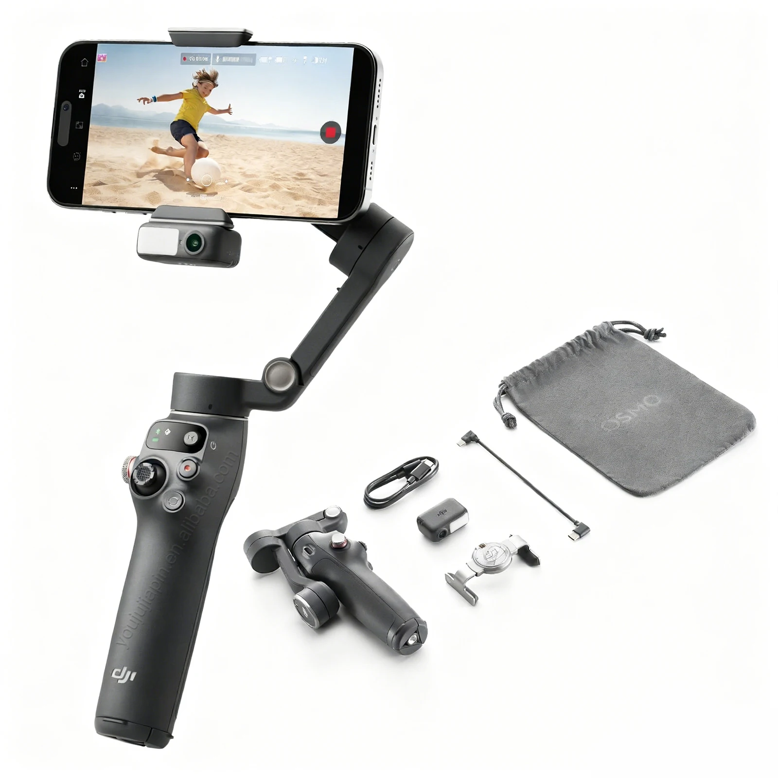 DJI Osmo Mobile 7P - Stabilized Handheld Gimbal Quick Roll