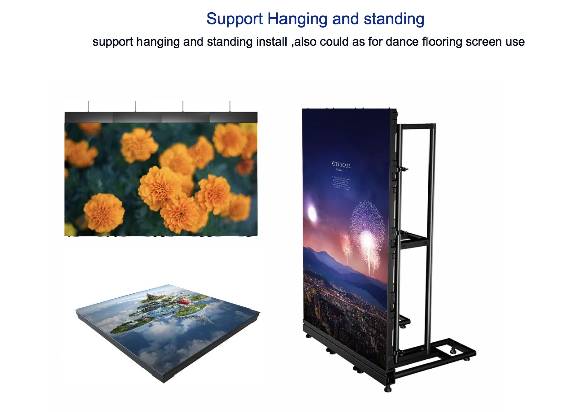 5500nits high brightness hd display screen panel p3 p3 p2 big outdoor led video wall for publicity rental events