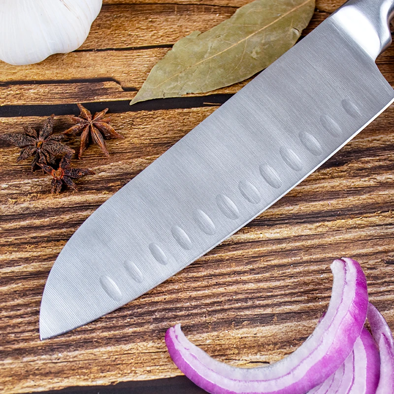 Wholesale 5 PCS Japanese Sharp Chef Knife S/S 410 Handle Stainless Steel Kitchen Knife Set
