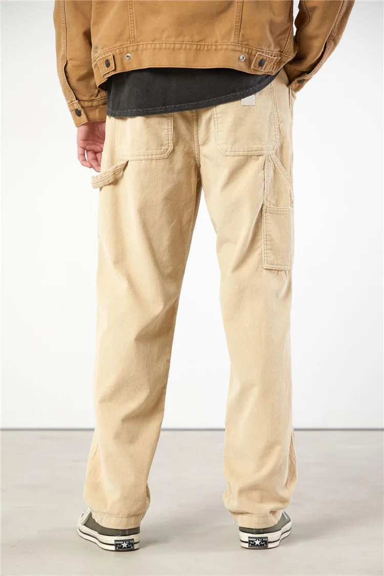 Wholesale Men's Cotton Corduroy Patch Pocket Pant Trousers