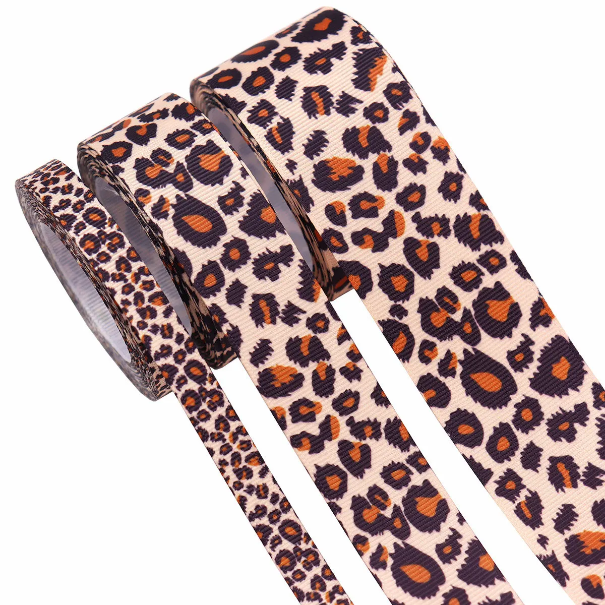 Custom Logo Leopard Print Webbing Dyed Jacquard Elastic Webbing Band for Clothing