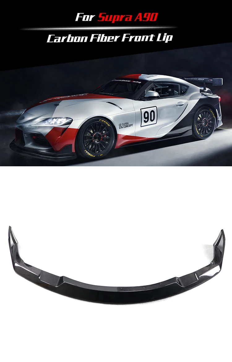 For Toyota Supra A90 Mk5 Mkv 2019+ Carbon Fiber Front Lip Splitter