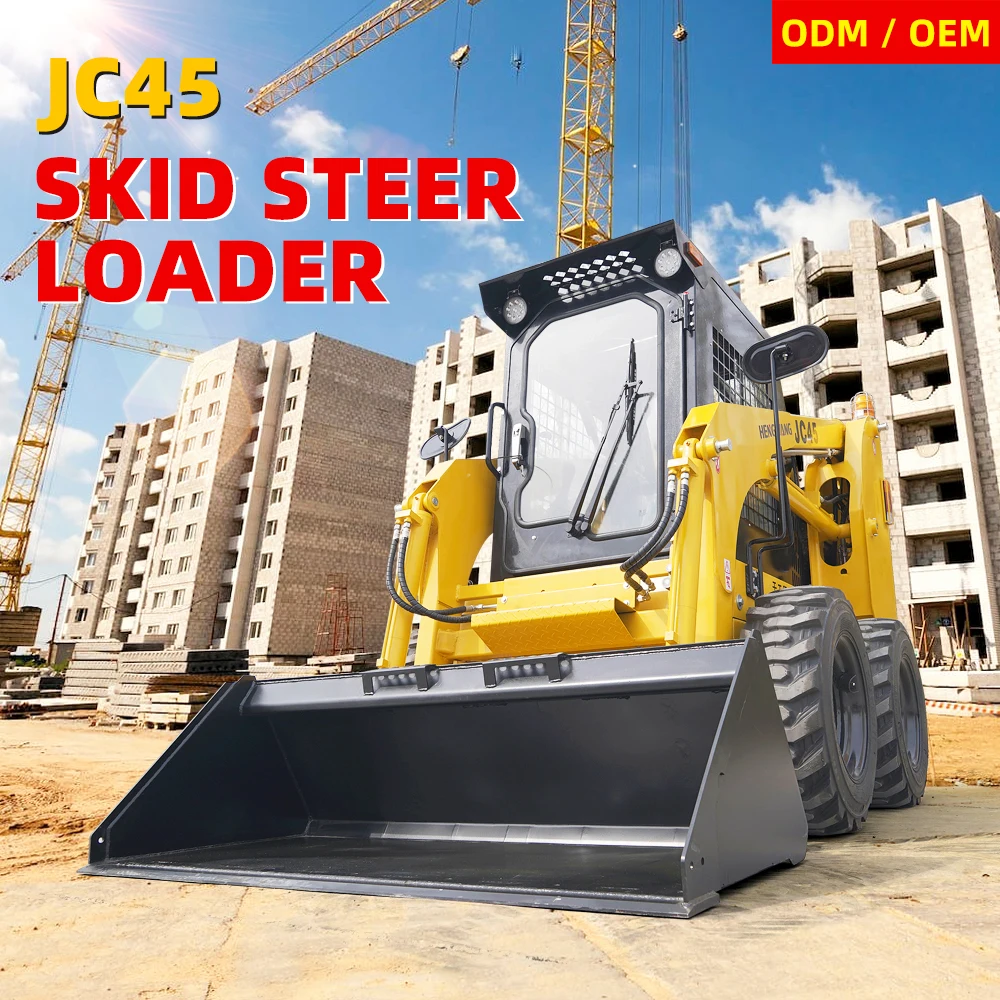 Factory Hot Small Skid Steer Front End Loader With Bucket Compact Skid