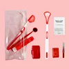 Transparent bag red