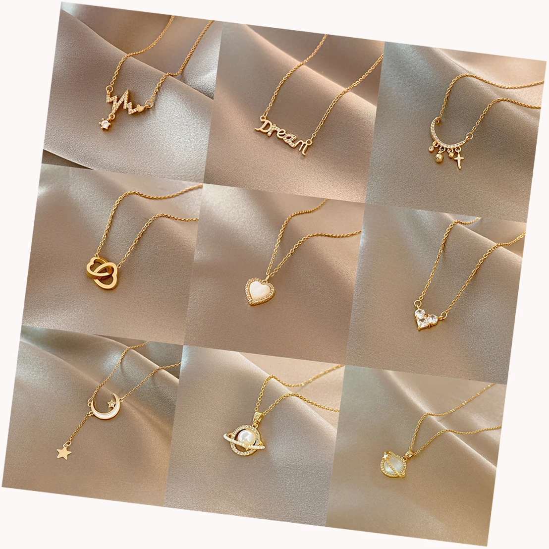 韓国ブランドHei★芸能人着用_POUNDING HEART NECKLACE_5色 韓国ブランドHei☆芸能人着用_POUNDING HEART NECKLACE_5色 (Hei